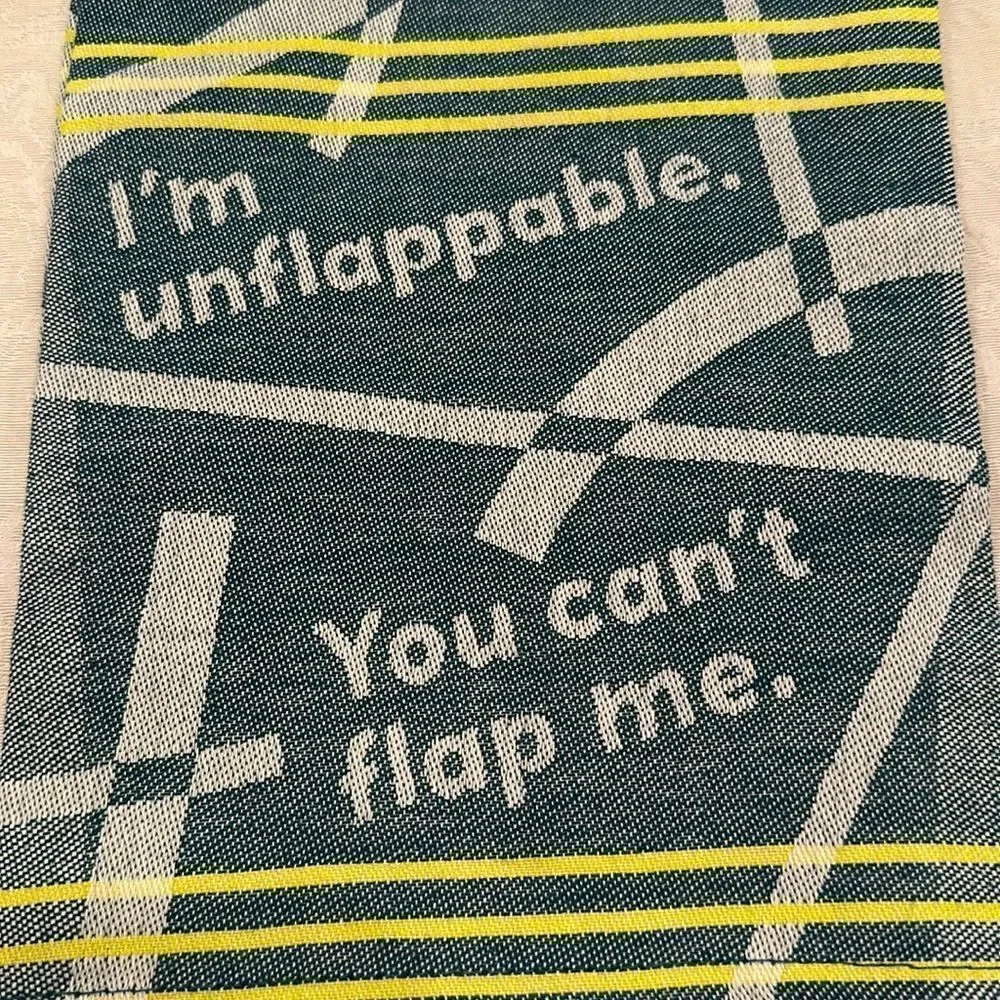 Blue Q Cotton Woven Dish Towel  - You Can’t Flap Me I’m Unflappable